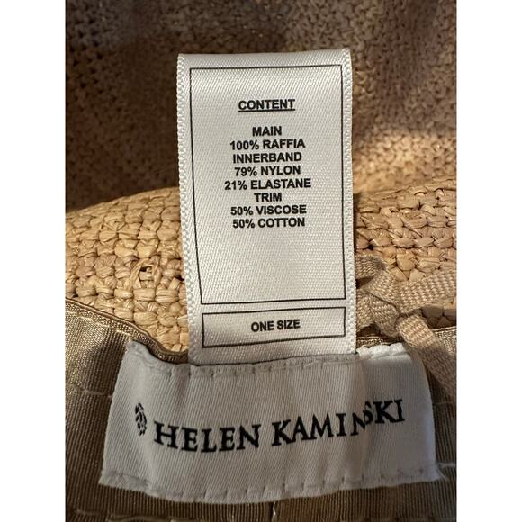 Helen Kaminski Women's Adjustable Raffia Straw Hat One Size Luxury Accessories - Picture 8 of 8